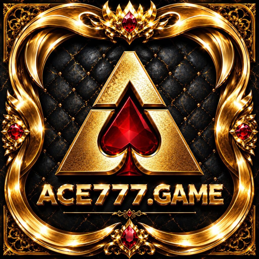 Ace777 online gaming platform logo with modern design and premium gaming experience.